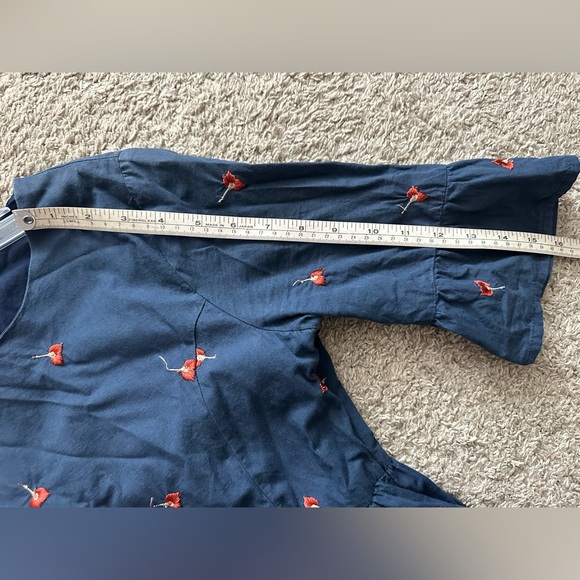 Tea N Rose Anthropolgie Cotton Dress Embroidered - Picture 10 of 10